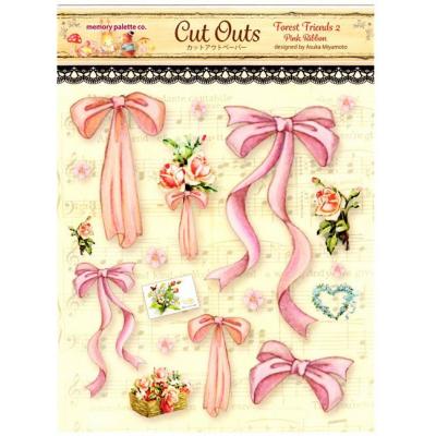 Asuka Studio Memory Place Forest Friends Die Cuts - Pink Ribbon